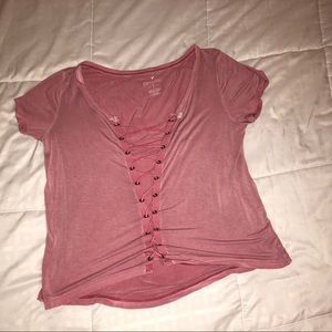 American Eagle pink top